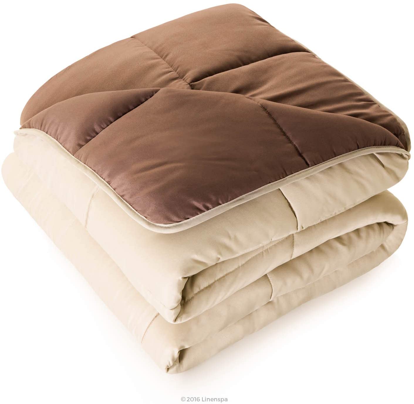 All-Season Quilted Comforter - Corner Duvet Tabs - Hypoallergenic - Plush Microfiber Fill - Machine Washable - Duvet Insert