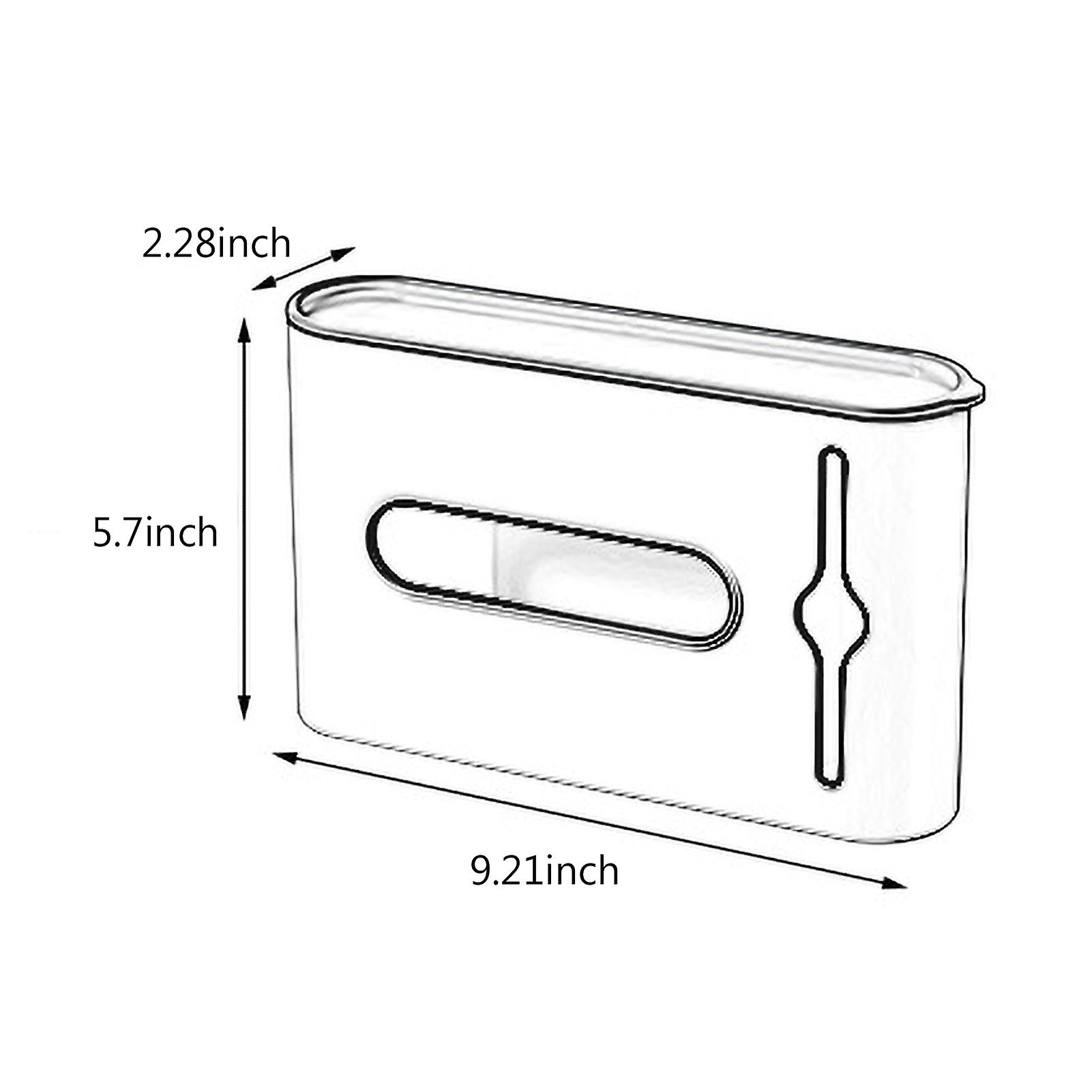 Garbage Bag Storage Box Rubbish Bin Bags Dispenser Self Adhesive Wall Mount Plastic Bag Holder Grocery Bag Dispenser For Home Kitchen Bathroom No.2804