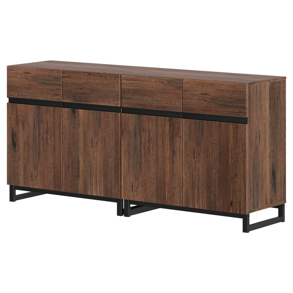 2 in 1 Modern Sideboard with Adjustable Shelves