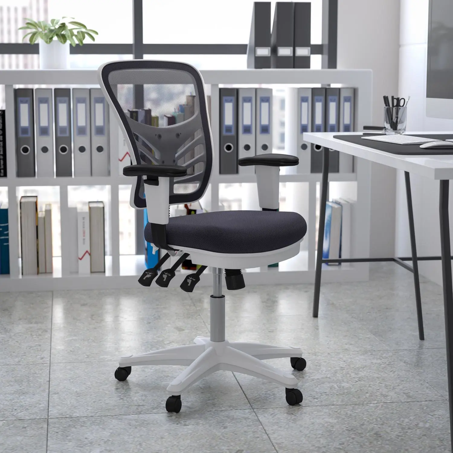 Dark Gray Mesh Office Chair