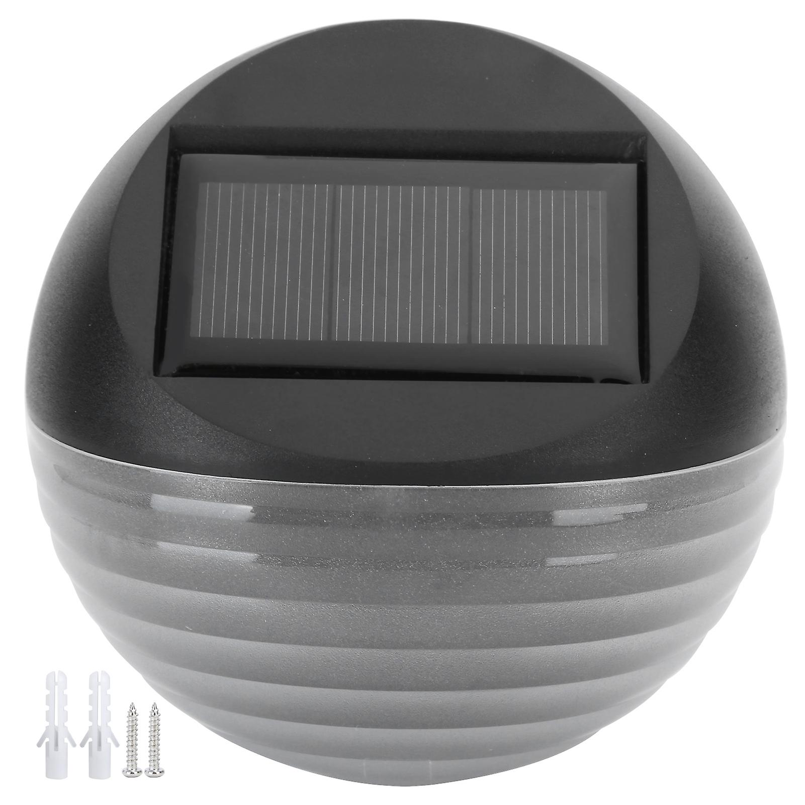 2 In 1 Solar Light Wall Lamp Outdoor Waterproof Semicircular Garden Fence Corridor Lamp