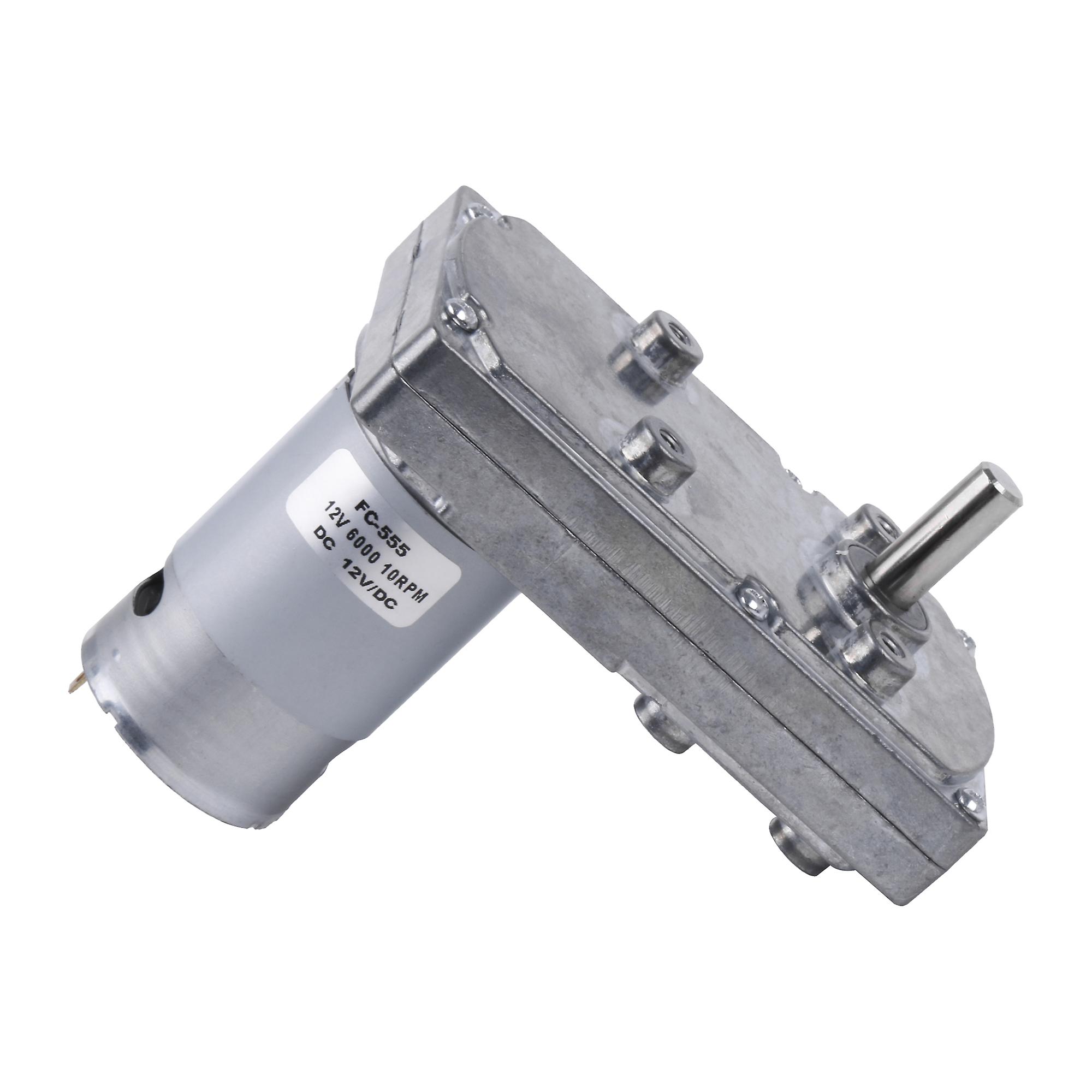 12V Square High Torque Gear Speed Reduction Geared Motor Accessory 10RPM