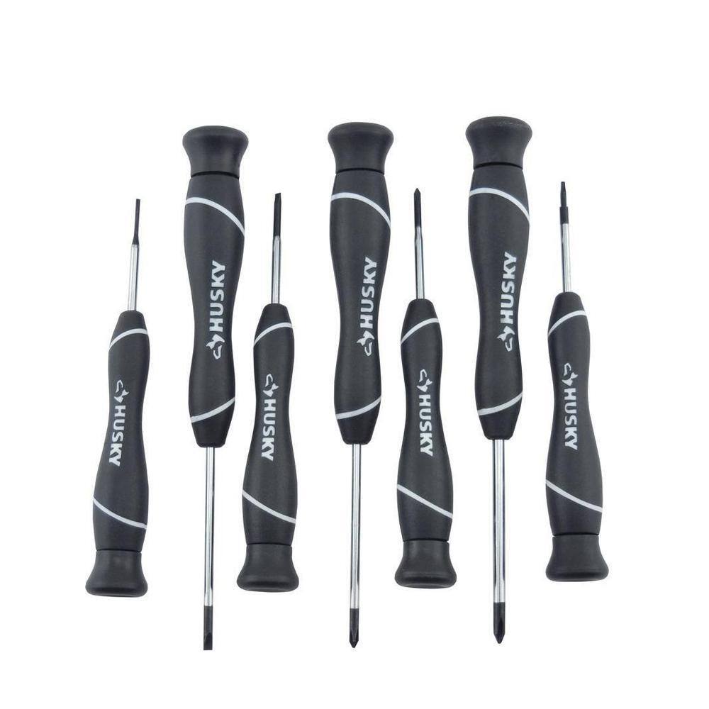 Husky Precision Screwdriver Set (7-Piece) 67123H