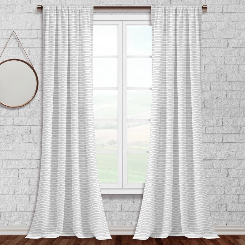 Dani Striped Thermal Insulated Blackout Curtain  1 Panel