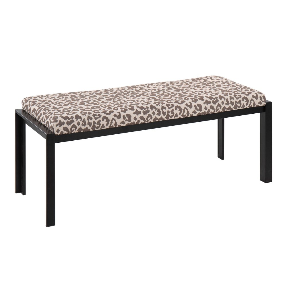 Strick   Bolton Forrest Black Upholstered Bench