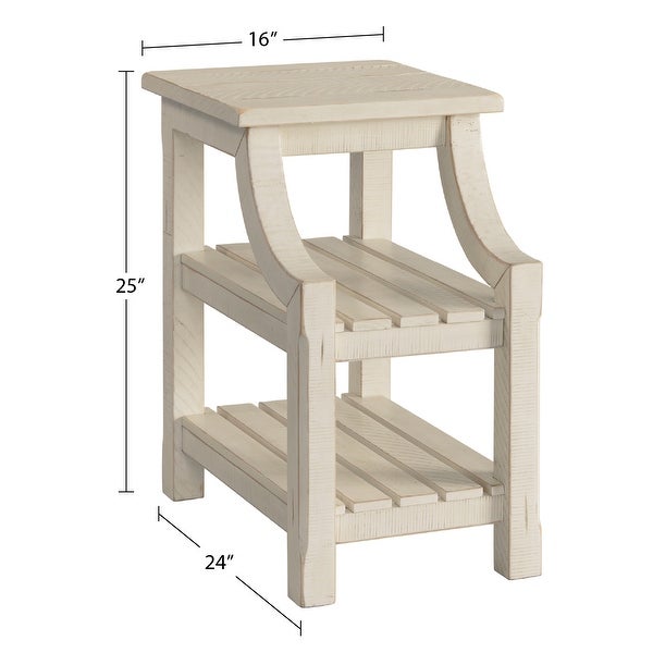 Barn Door Wood Chairside Table by Martin Svensson Home