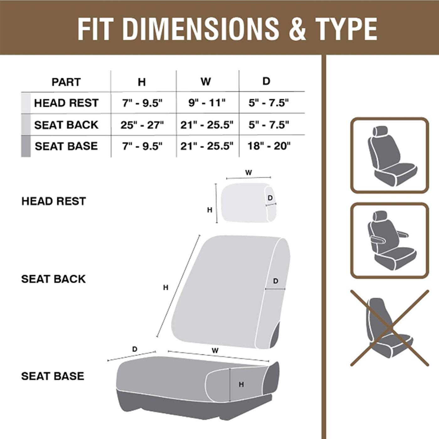 SPG Realtree Edge Camo Seat Cover， Bucket Seats， Set of 3