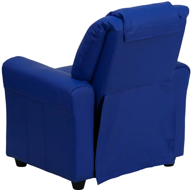 Mini Me Kids Blue Recliner with Cup Holder