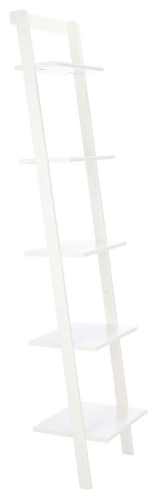 Susi 5 Tier Leaning Etagere/Bookcase White   Modern   Bookcases   by Virgil Stanis Design  Houzz