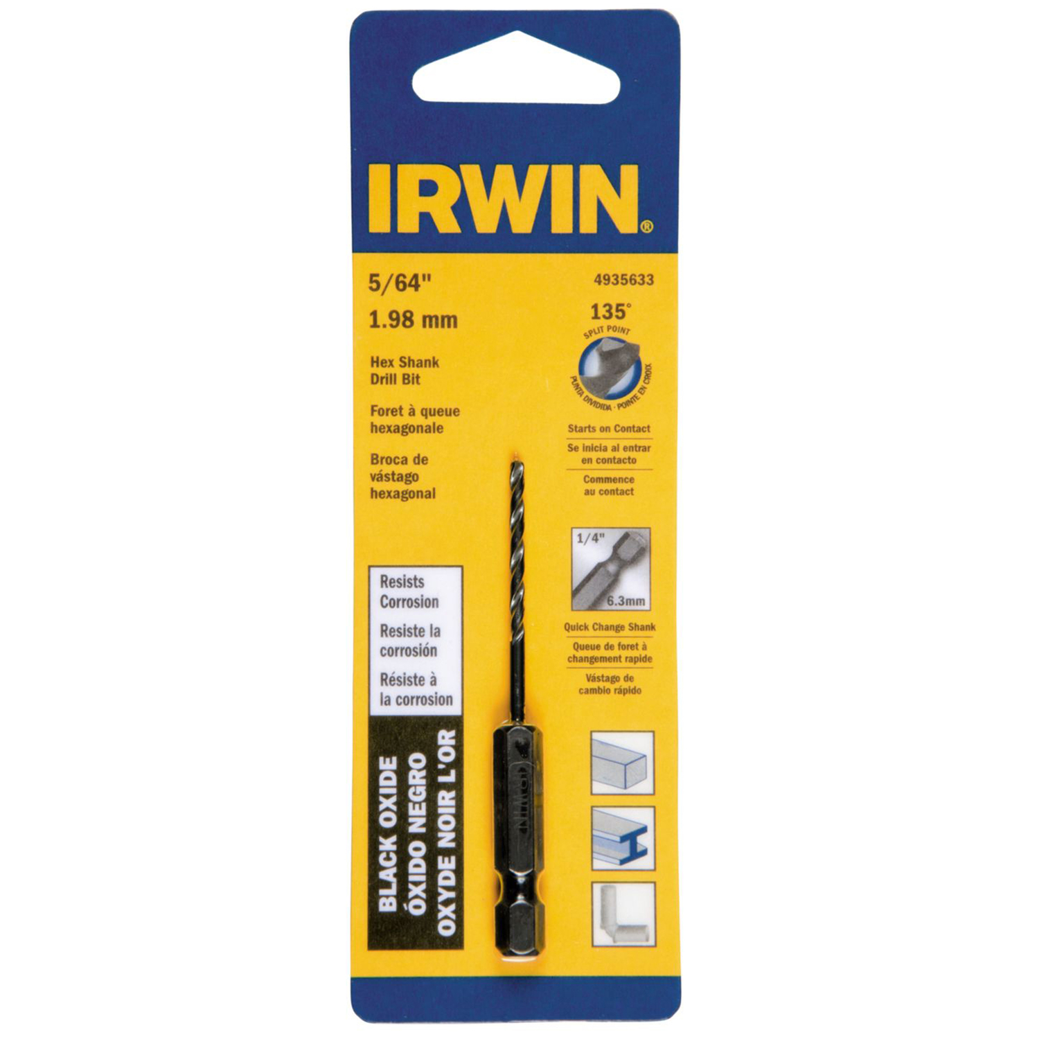 Irwin 5/64 in. X 2-3/4 in. L High Speed Steel Drill Bit 1 pc