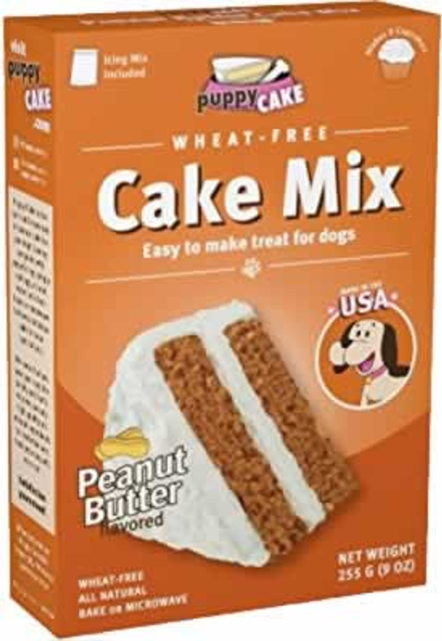 Puppy Cake Wheat Free Peanut Butter Cake Mix and Frosting for Dogs