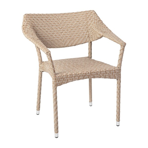 All Weather Commercial Grade PE Rattan Stacking Patio Chairs