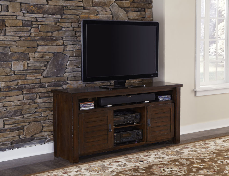 Trestlewood Console   Transitional   Entertainment Centers And Tv Stands   by HedgeApple  Houzz