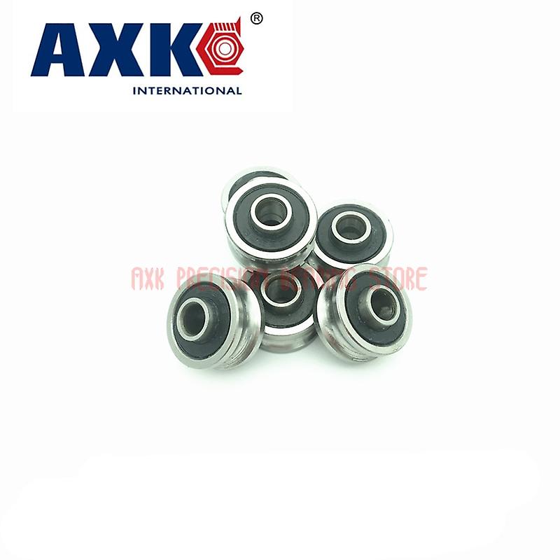 Real High Quality Abec-5 1 Piece Lv20/6 2rs V Groove Guide Roller Bearing Rv20 / 6-10 With A Threaded Hole M4 * 20 9 11mm