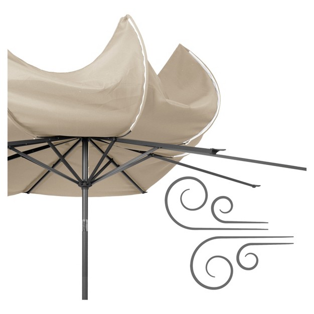 10 x27 Wind Resistant Tilting Patio Umbrella Corliving