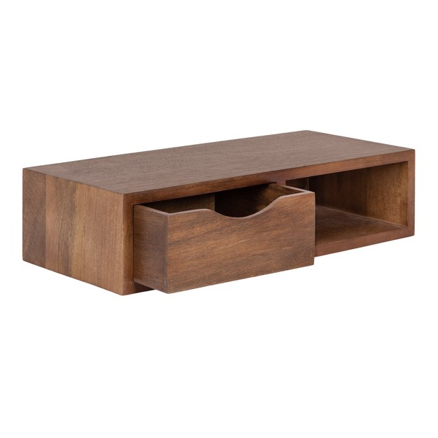 Kate And Laurel Hutton Floating Side Table With Drawer