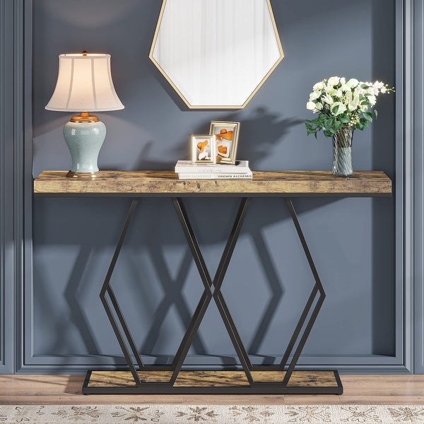 Modern Gold Console Table Sofa Table for Entrayway Living Room