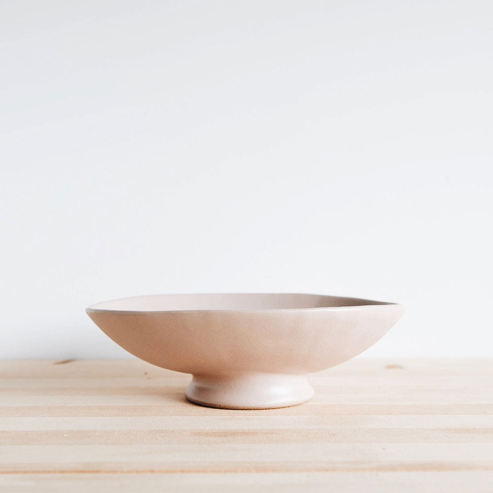 Ceramic Oval Serving Bowl - Sand