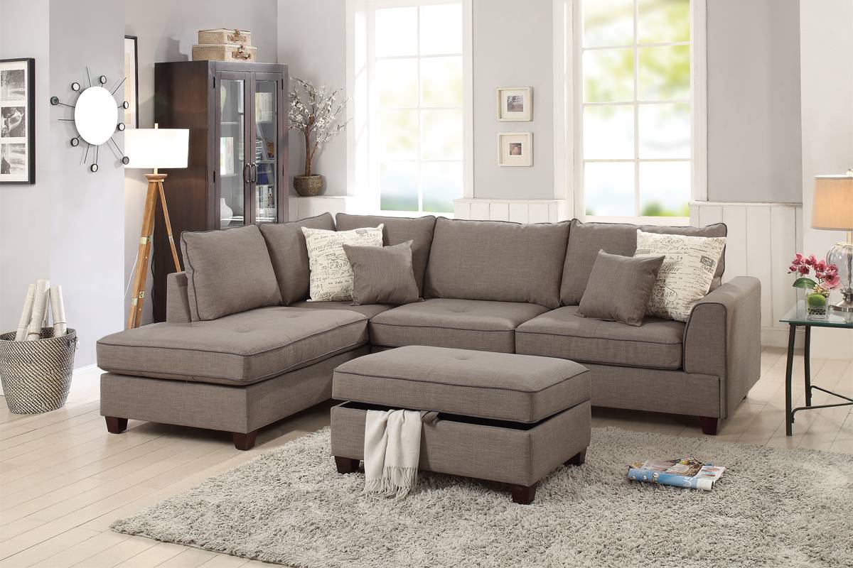 3-Pcs Sectional Sofa -  F6542