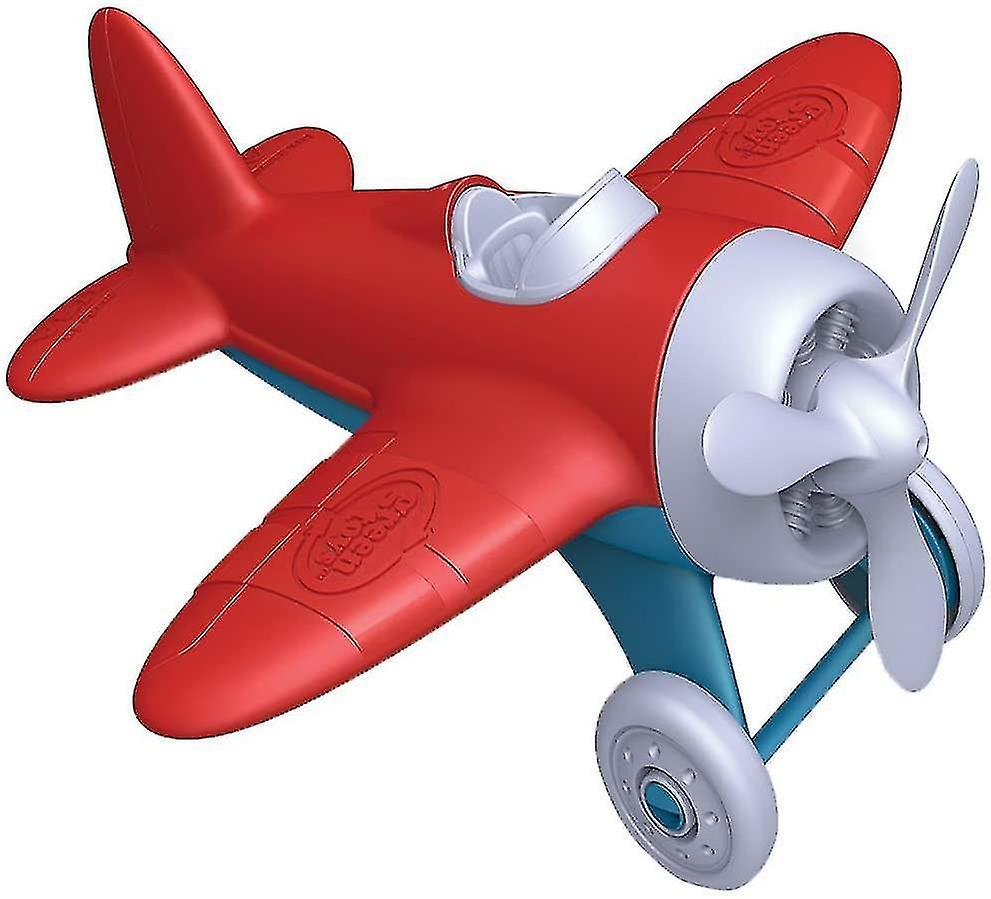 Green Toy Plane - Bpa Free， Phthalate Free， Red Aviation Plane For Children's Aviation Knowledge. To