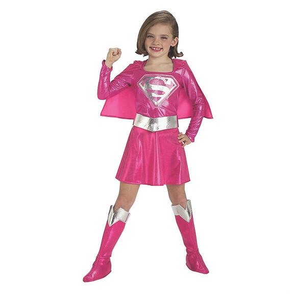 Rubie's Girl's Pink Supergirl  153Costume