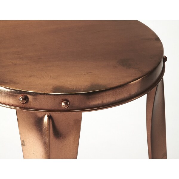 Butler Ulrich Copper Backless Bar Stool