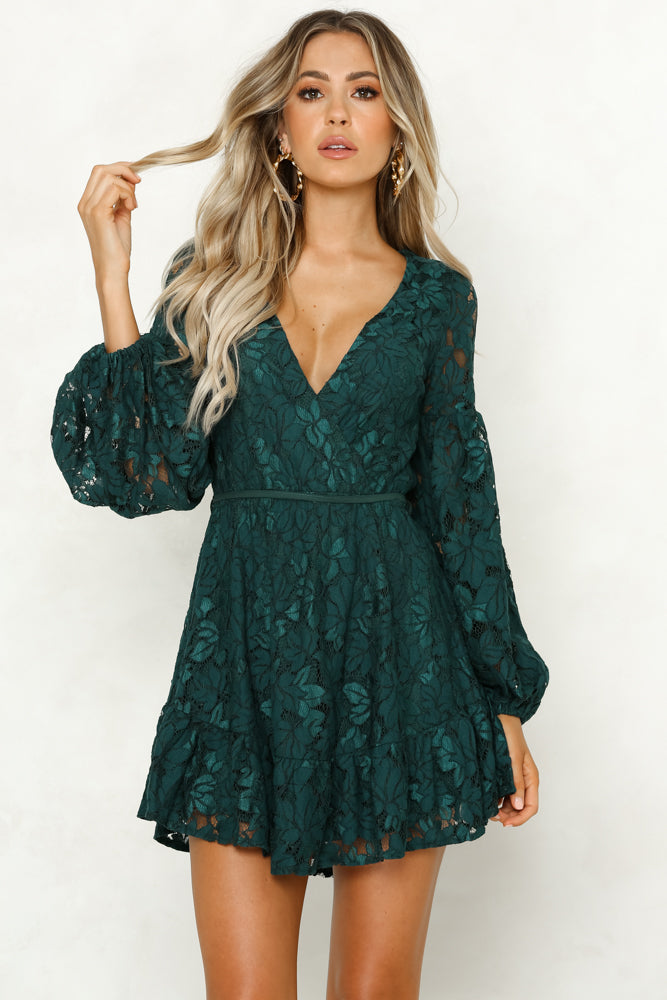 Hit The Mark Dress Teal