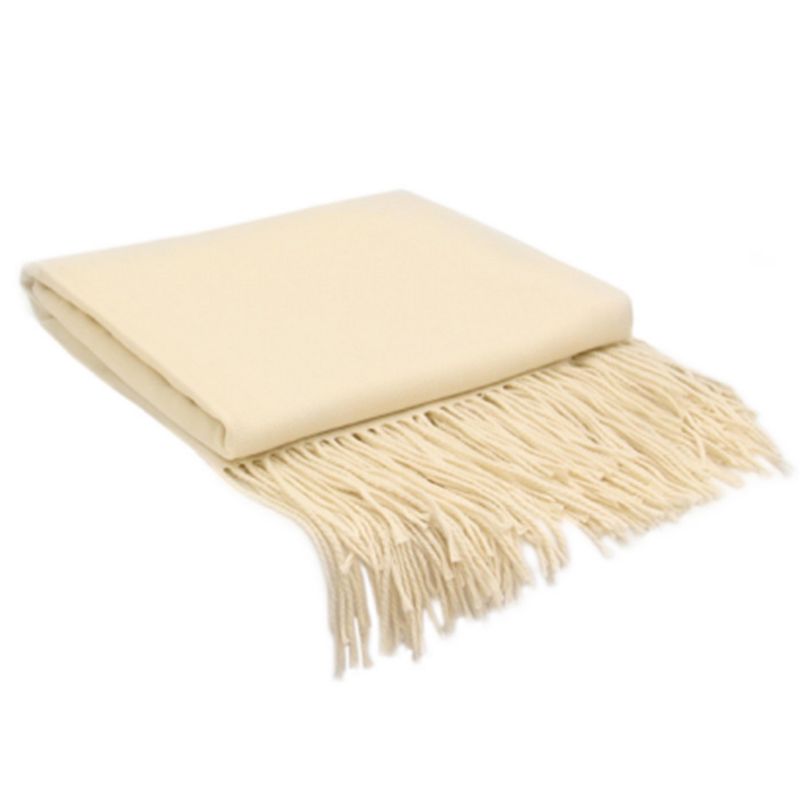 100% Acrylic Decorative Throw Blanket with Fringe 50x65