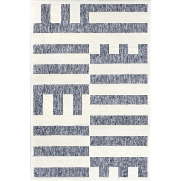 Nuloom Neri Modern Bars Indoor outdoor Area Rug