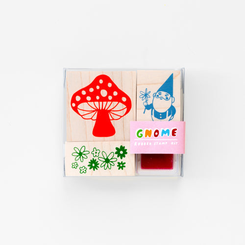 Gnome and Mushroom Stamp Kit by Yellow Owl Workshop