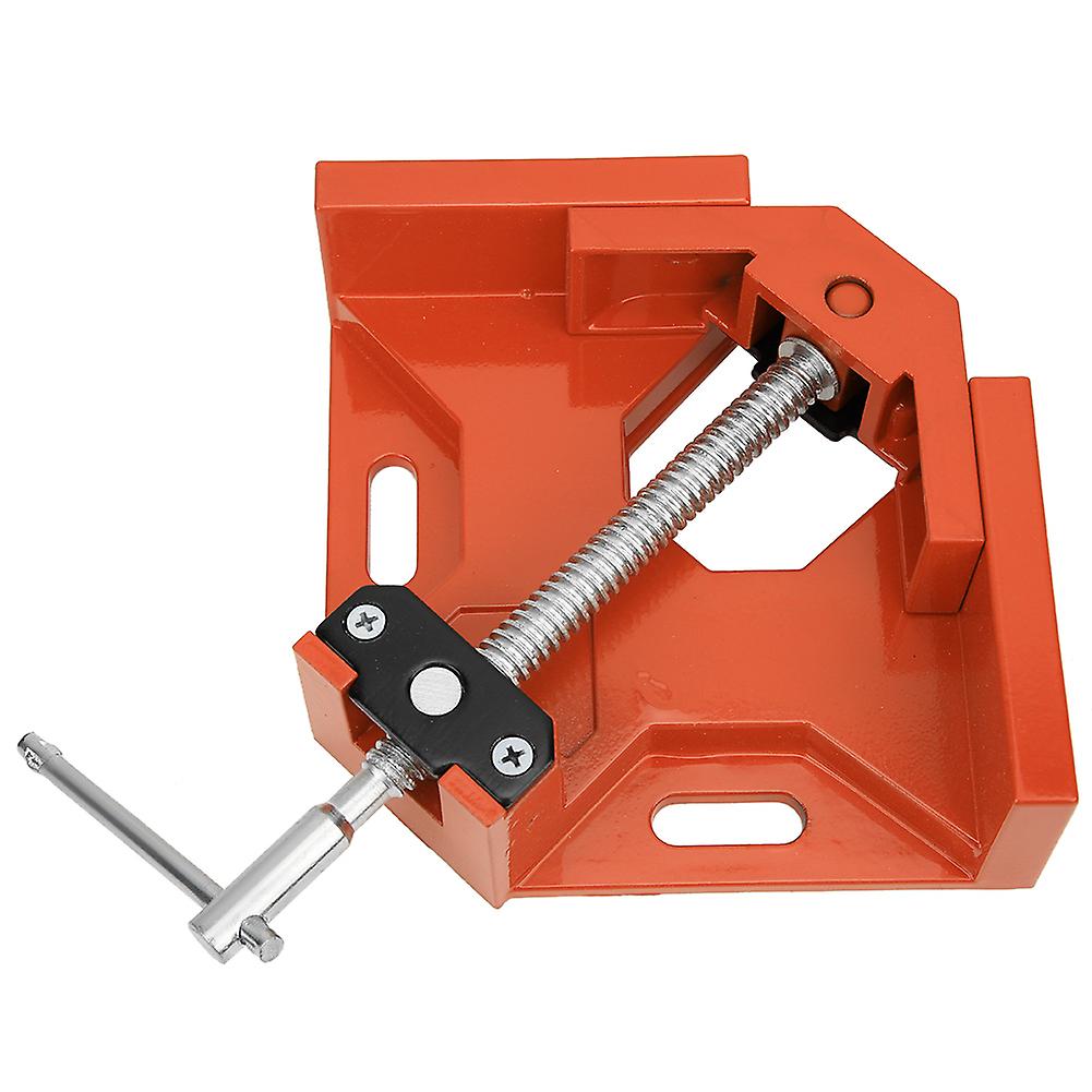 90 Degree Corner Right Angle Clamp T Handle Vice Grip Woodworking Quick Fixture (orange)