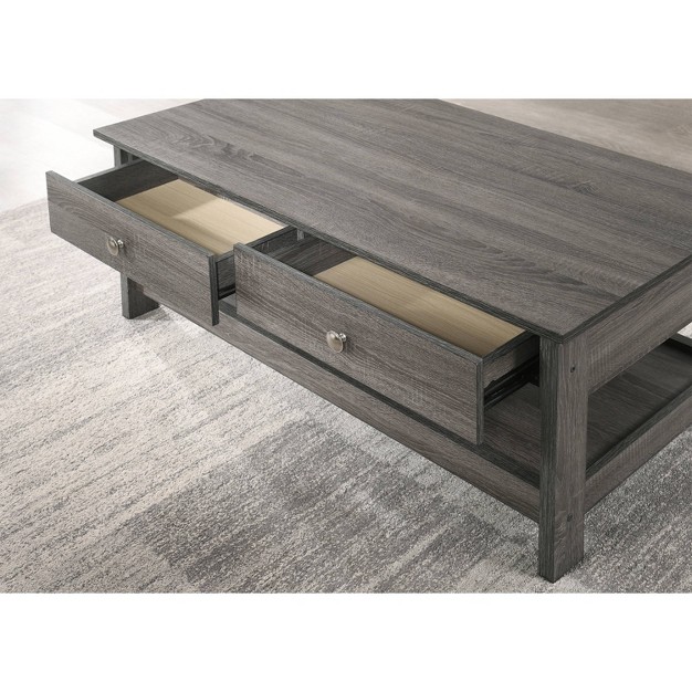 Clonard Wooden Coffee Table Gray Homes Inside Out