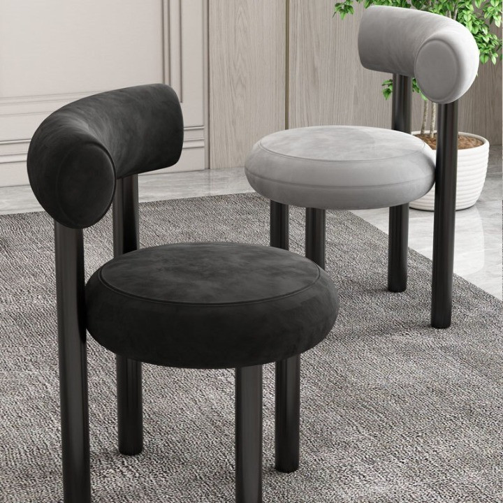 Modern Minimalist Fabric Dining Creative Chair   Contemporary   Dining Chairs   by Miron Demid LLC  Houzz