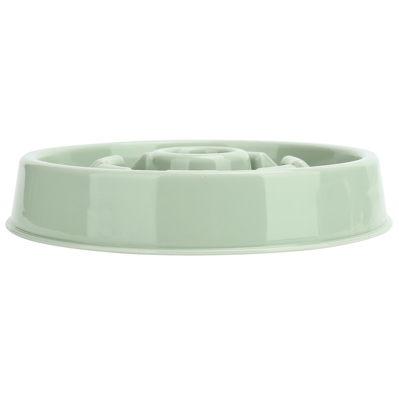 Pet Slow Eating Bowl Dog Cat Anti Gulping Feeder Puppy Learns To Eat Bowl Slow Feederlearn To Eat To Prevent Choking: Green Stamen 21.5cm / 8.5in