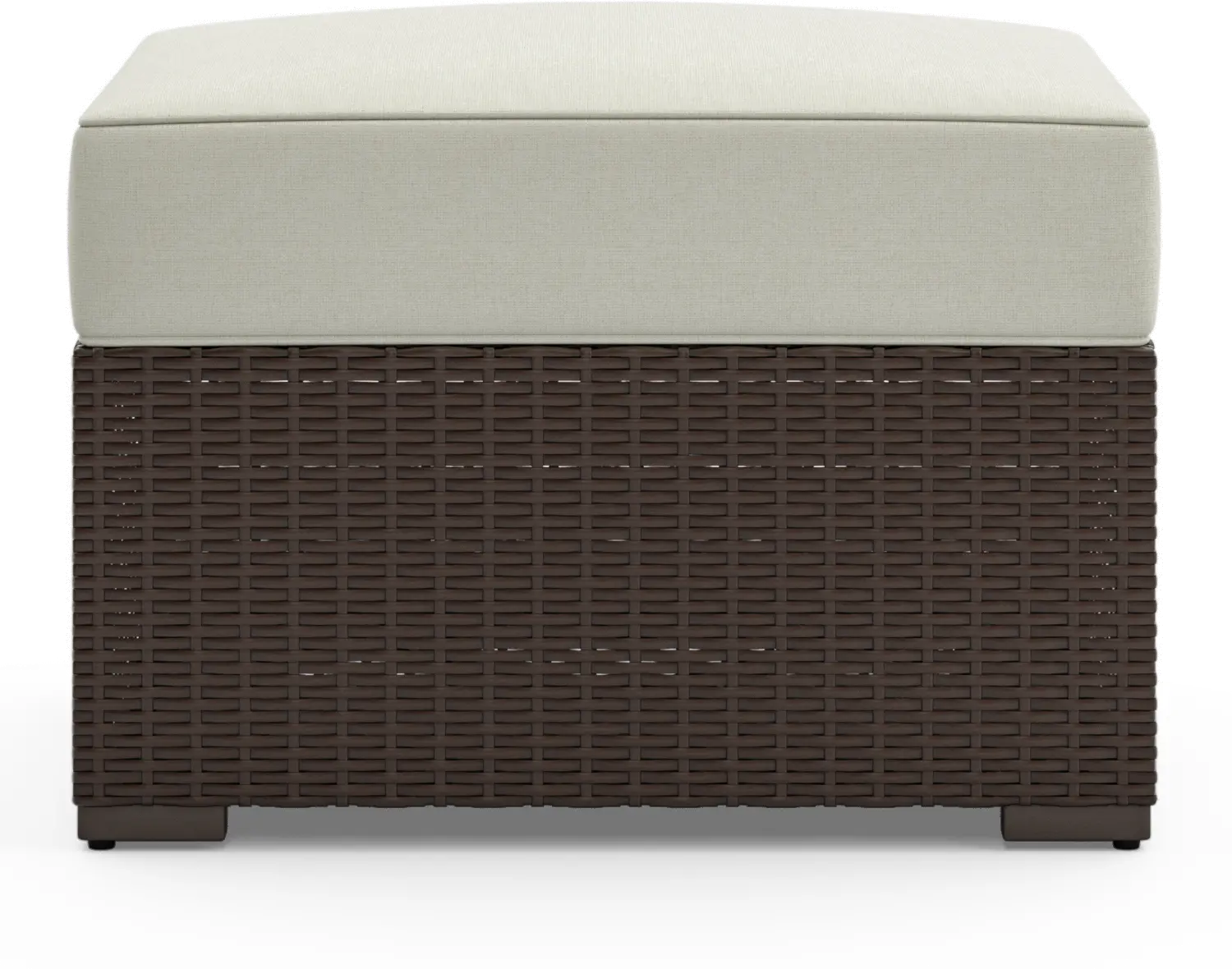 Palm Springs Brown Outdoor Ottoman