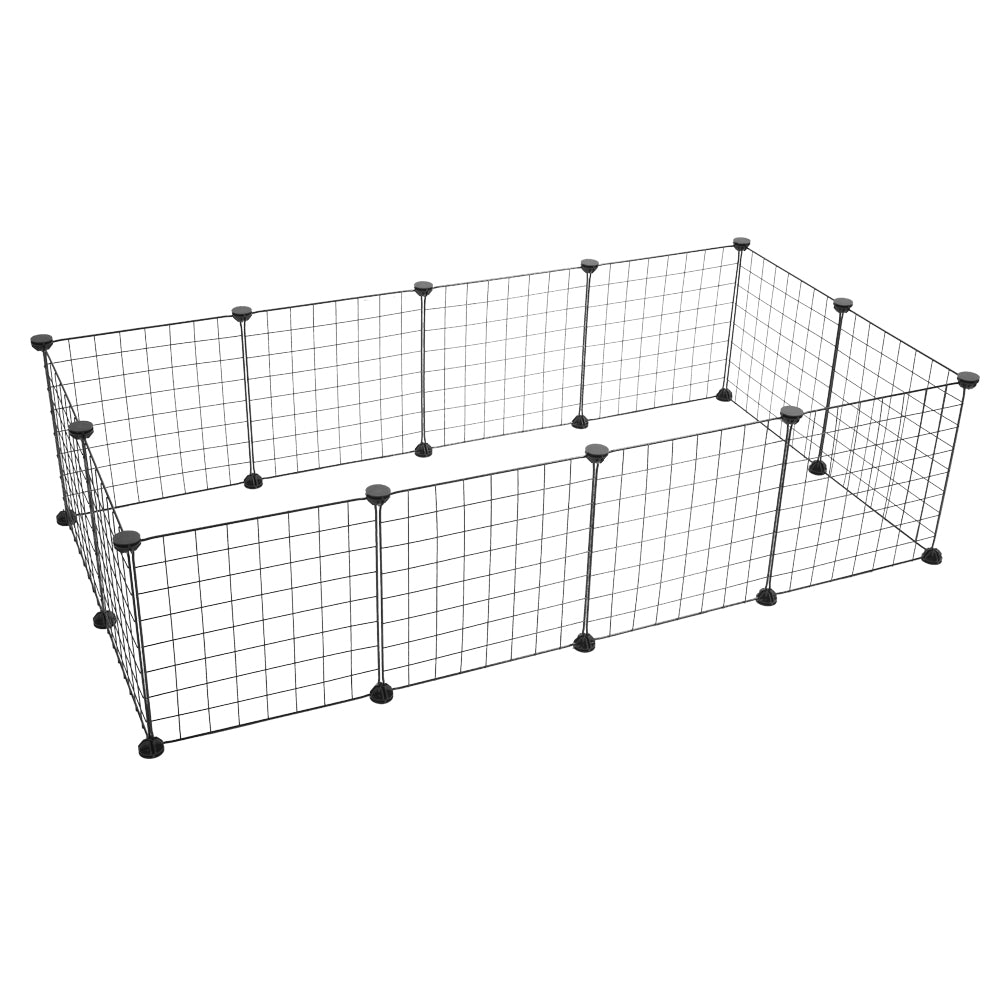 Gear Pet Playpen， Small Animal Cage Indoor Portable Metal Wire Yard Fence，  Kennel Crate Fence Tent