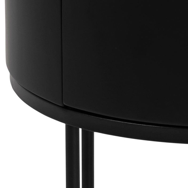 POLON Bedside Table 40cm - Black