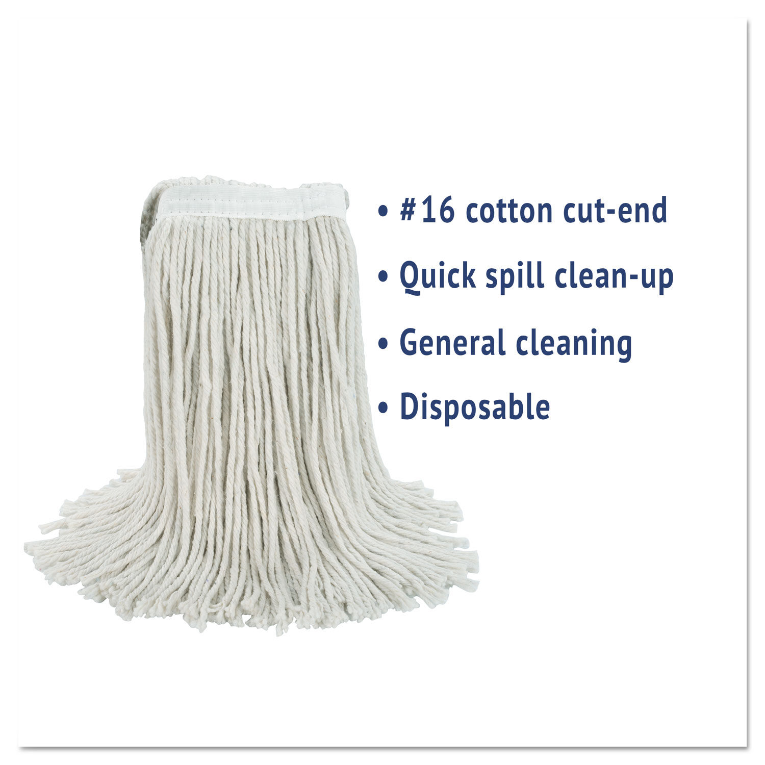 Cut-End Wet Mop Head by Boardwalkandreg; BWK2016CCT