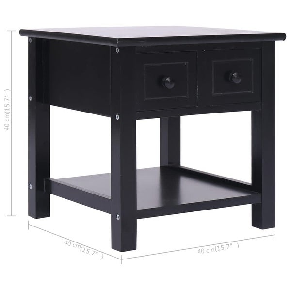 Side Table Black 15.7