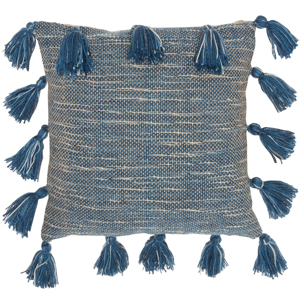 Mina Victory Woven With Tassels Throw Pillow