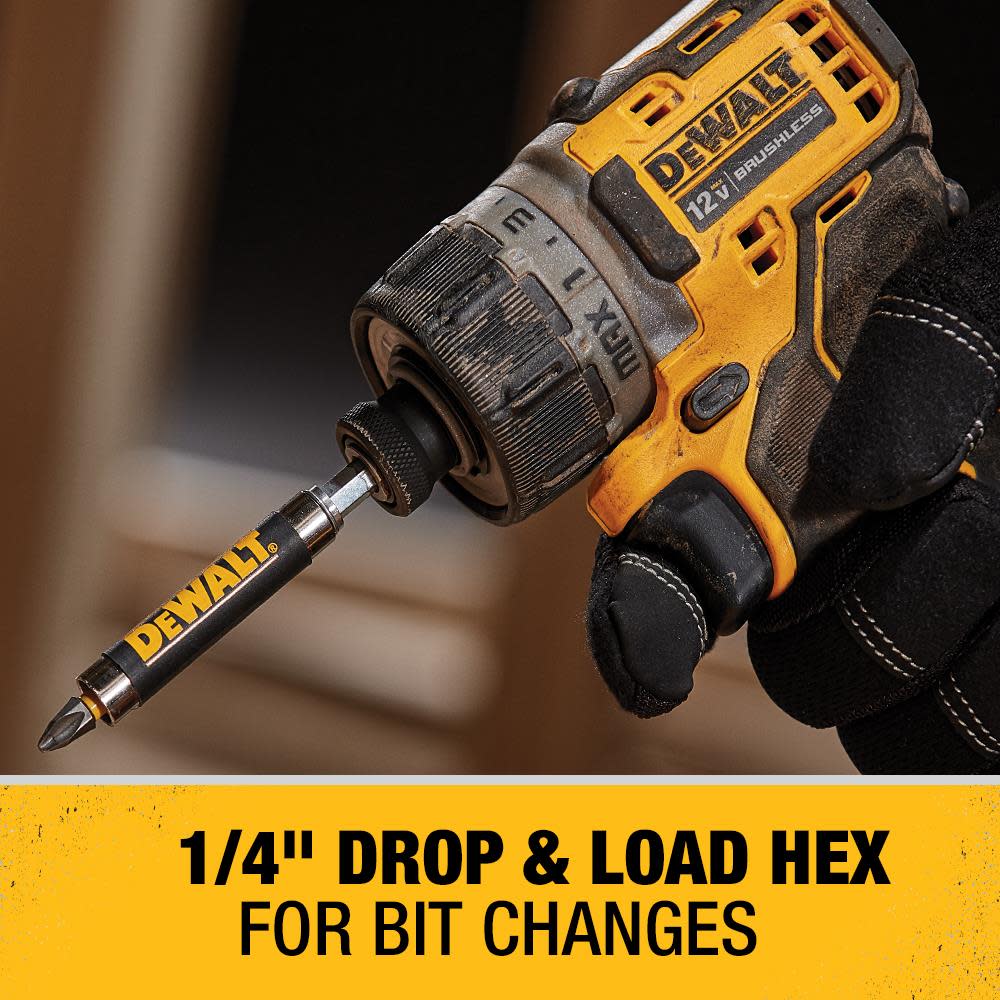 DEWALT 1/4-in 12V Max Brushless Cordless Screwdriver Kit ;