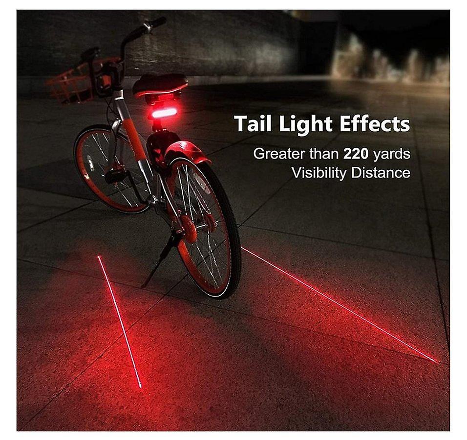 Bike Taillight X5 Bicycle Tail Light with Turn Signal-wireless Remote Control Waterproof Bicycle Tail Light-usb Rechargeable Mountain Bike Tail Light Bicycle Intelligent Warning(Black)