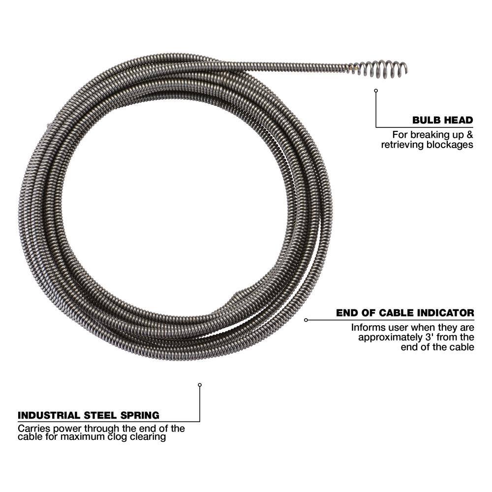 MW 14 in. x 25 ft. Blub Head Cable 48-53-2579