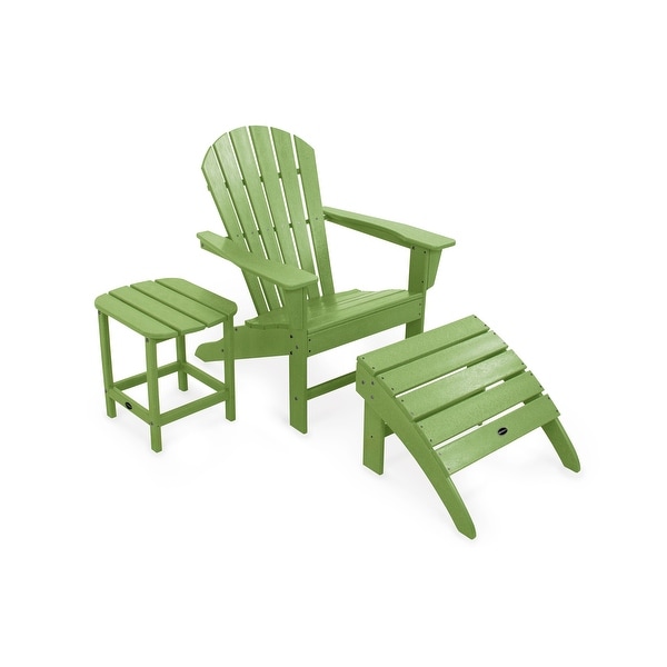 POLYWOOD South Beach Adirondack Chair 3Piece Set