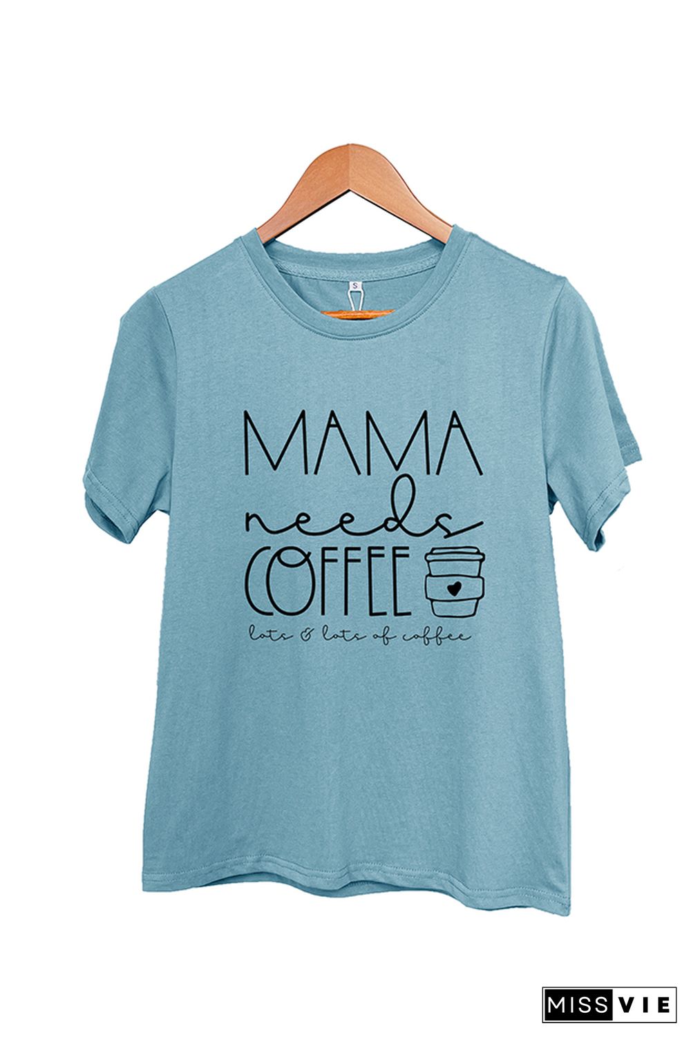 Mama Needs Coffee Short Sleeve Graphic Tee Wholesale