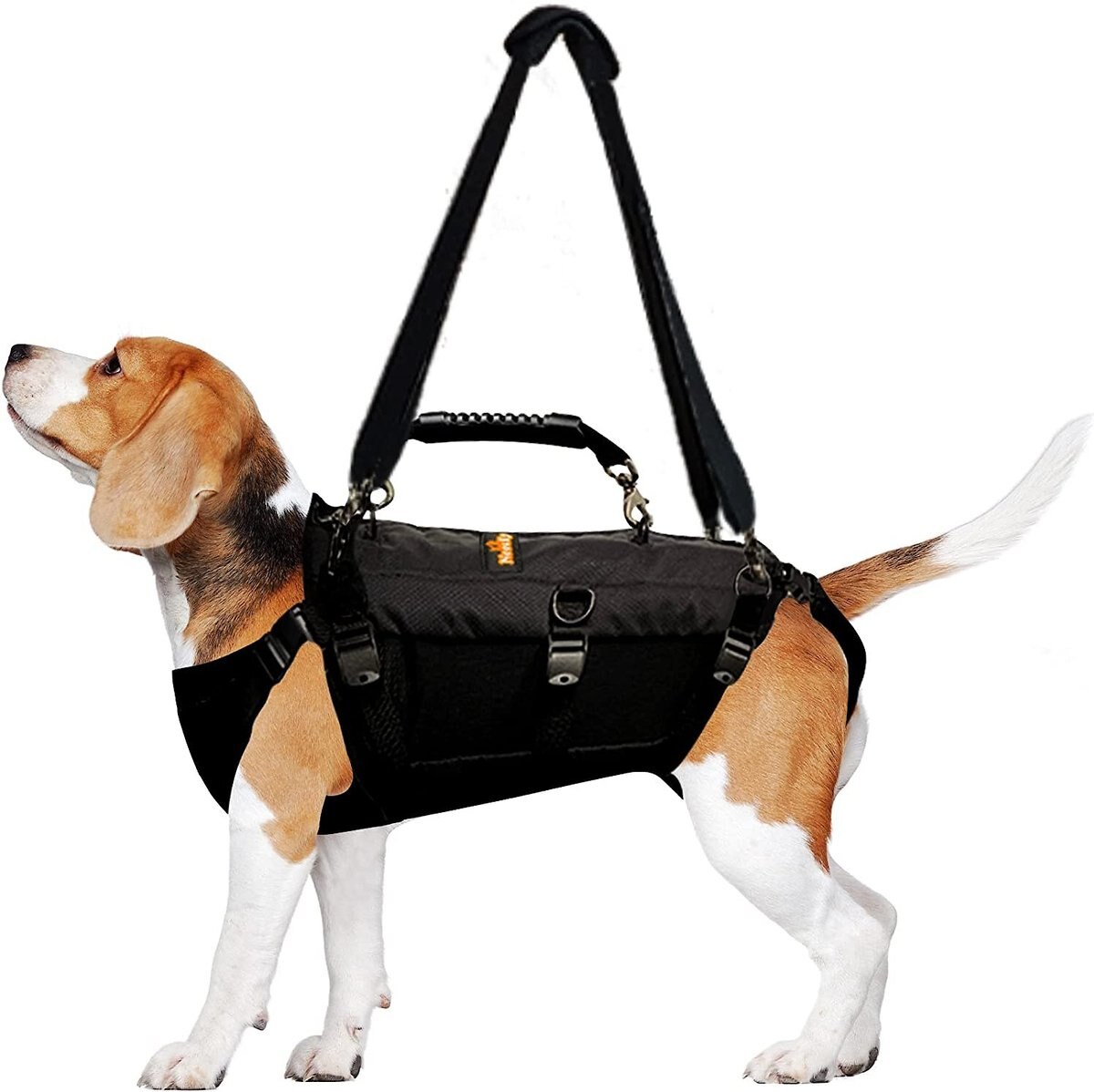 NeoAlly Full Body Lift Support Sling and Mobility Aid Dog Harness， Black