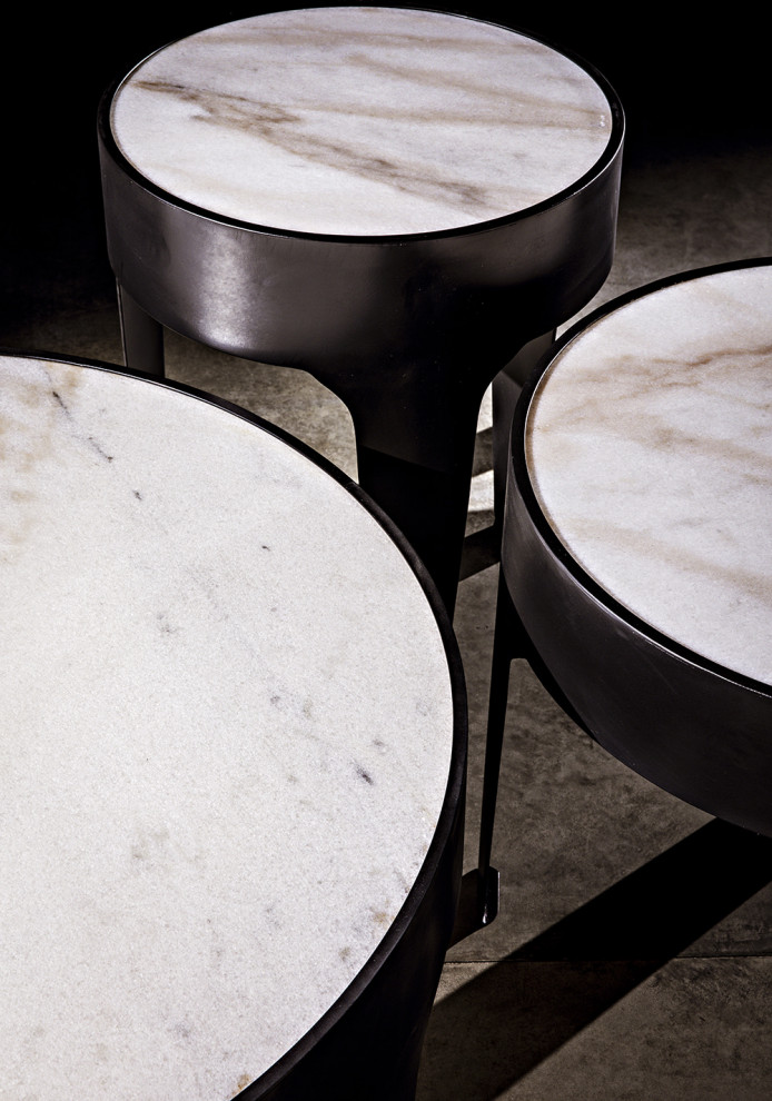 Cylinder Side Table   Industrial   Side Tables And End Tables   by HedgeApple  Houzz