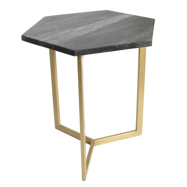 Aurora Home Piers Hexagon Marble Table - 18