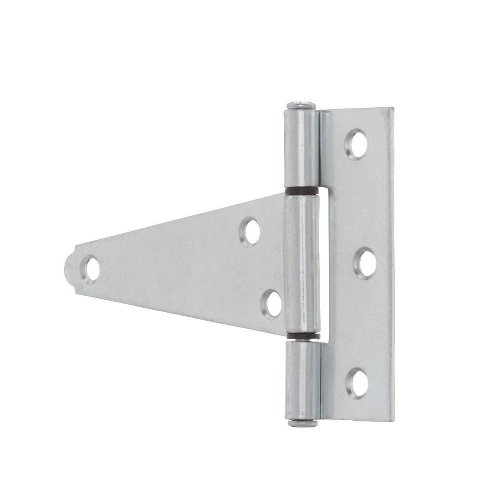 Everbilt 4 in. x 3-14 in. Zinc-Plated Heavy-Duty Tee Hinge 15407