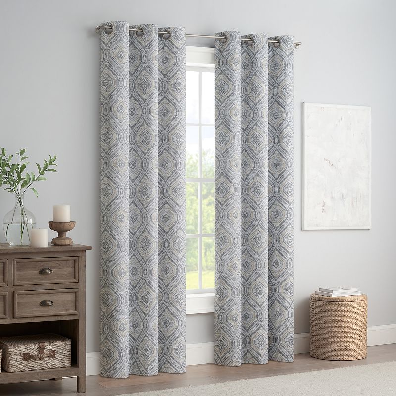 Eclipse 2-pack Kaveri Print Blackout Window Curtains